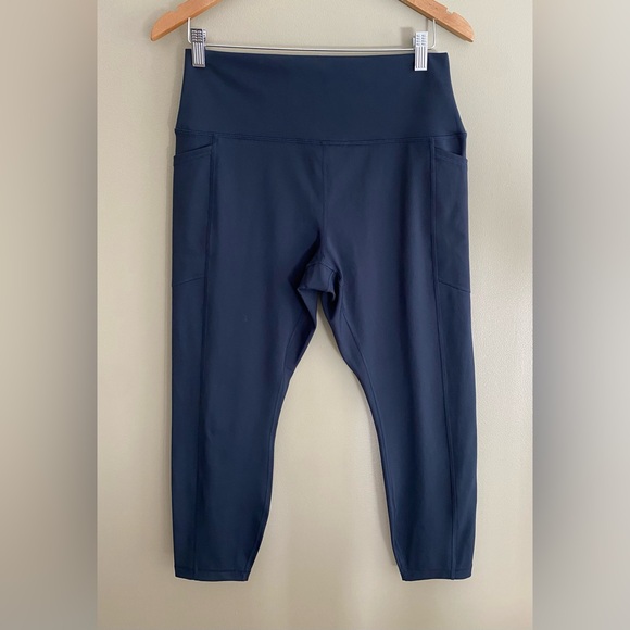 RBX: Navy Blue Leggings with Side Pockets 
Size: X Large - Picture 8 of 14
